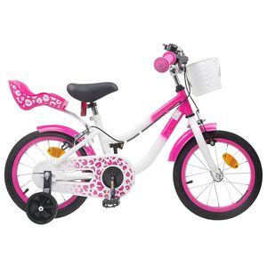 vidaXL Bērnu Velosipēds 12 Collas no 2-4 gadiem Rozā
