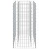 vidaXL gabions, augstā puķu kaste, cinkots tērauds, 90x50x100 cm