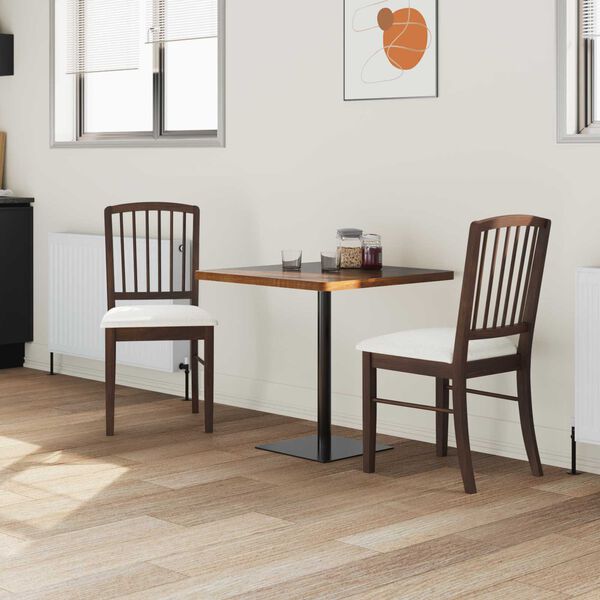 vidaXL Ēdamkrēsli 2 pcs Gai&scaron;i brūns 50 x 52,5 x 91 cm