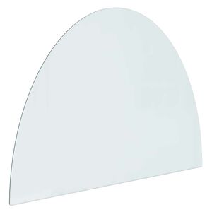 vidaXL Kamīna stikla plāksne Caurspīdīgs 800 x 600 mm Stikls