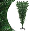 vidaXL mākslīgā Ziemassvētku egle ar statīvu, apgriezta, zaļa, 120 cm