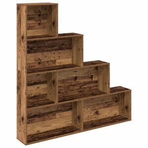 vidaXL grāmatu skapis Old Wood 157x24x160 cm Engineered Wood