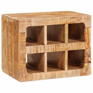 vidaXL Vīna plaukts Brūna 44 x 30 x 35 cm Cieta mango koksne