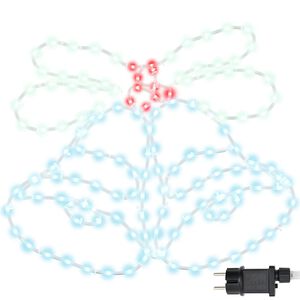 vidaXL Ziemassvētku zvans su 144 LED Daudzkrāsains 56 x 46 cm PVC