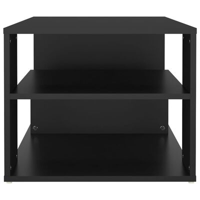 vidaXL kafijas galdiņš, melns, 100x50x40 cm, skaidu plāksne