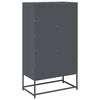 vidaXL Highboard Antracīts 68x39x123 cm Tērauds