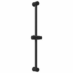 vidaXL Du&scaron;as galvas turētājs Melns 71 cm Nerūsējo&scaron;s tērauds