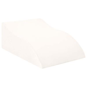 vidaXL Kājas spilvens 68 x 41 x 24 cm PU putas Balts