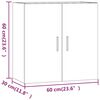 vidaXL sienas skapītis, balts, 60x30x60 cm, inženierijas koks