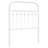 vidaXL rezerves galvgalis, balts, metāls, 75 cm