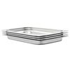 vidaXL Gastronorm trauki, 4 gab., GN 1/1, 40 mm, nerūsējo&scaron;s tērauds