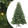 vidaXL Mākslīgā Ziemassvētku eglīte su 300 LED Zaļa 240 cm PE un PVC