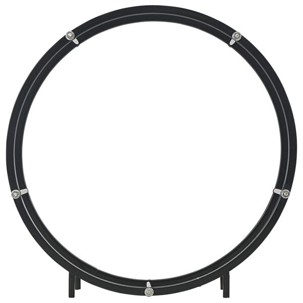 vidaXL malkas uzglabā&scaron;anas statīvs, 70x20x70 cm, tērauds, melns