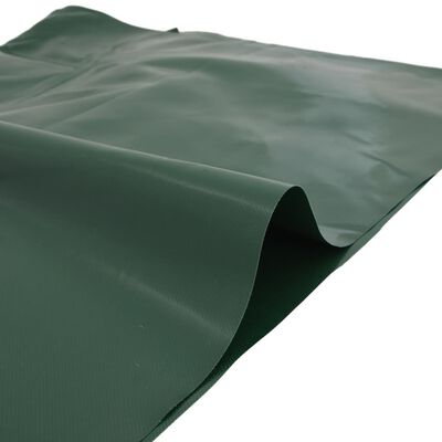 vidaXL brezenta pārklājs, zaļš, 5x7 m, 650 g/m²