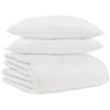 vidaXL Ziemas gultas sega ar spilvenu 3 pcs Balts Dūnu spalva