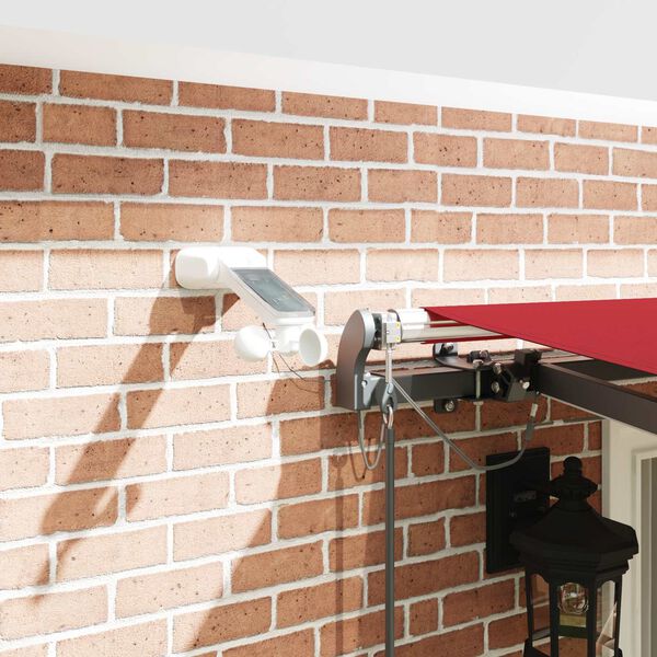 vidaXL Pārsega audums ar Sarkana 400 &times; 350 cm Poliesters