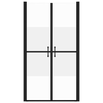 vidaXL dušas durvis, (73-76)x190 cm, ESG, pusmatētas