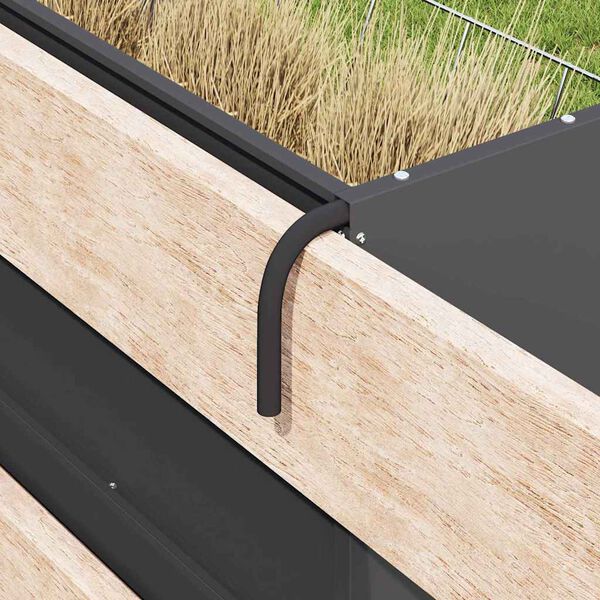 vidaXL Karājamais sienu barotājs Melna 61 x 33 x 66 cm