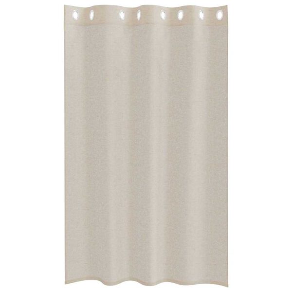 vidaXL Voile aizkaris 2 pcs Smil&scaron;u 175 x 140 cm Poliesters