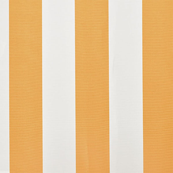 vidaXL markīzes jumts, saulespuķu dzeltens, balts, 6x3 m, (bez rāmja)