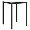 vidaXL Ēdamgalds Balts 60 x 60 x 75 cm Ciets priedes koks