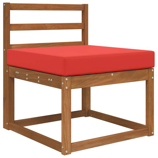 vidaXL Āra dīvāna spilvens Sarkana 60 x 60 x 8 cm Poliesters