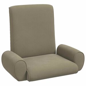 vidaXL Grīdas krēsls Haki 68 x 51 x 56 cm Graudains Samts