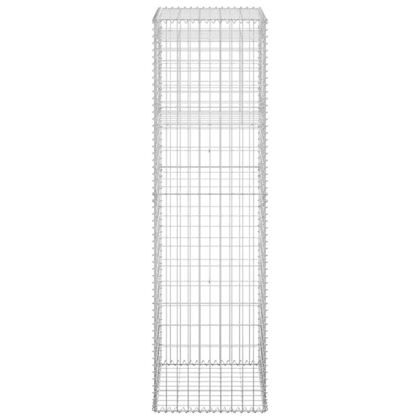 vidaXL vertikāls gabions, 50x50x180 cm, dzelzs