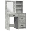 vidaXL Dressing galds 2 gab. Pelēka 50 x 41 x 135 cm Inženierijas koks