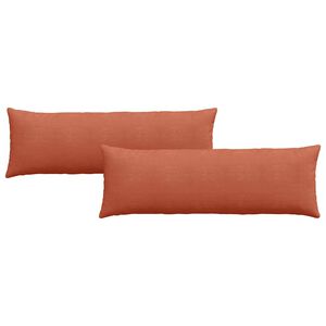 vidaXL Dīvāna spilveni 2 pcs Sarkans oranžs 120 x 40 cm