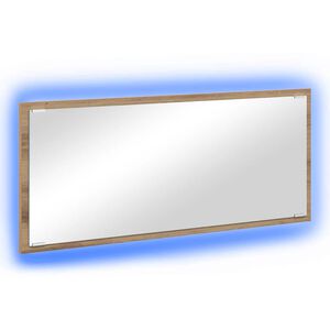 vidaXL Spogulis Artisānā ozols 90 x 8,5 x 37 cm Inženierijas koks