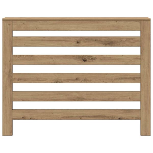 vidaXL radiatora pārsegs, koka krāsa, 104x20x82 cm, inženierijas koks