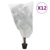 vidaXL augu pārsegi ar aukliņu, 12 gab., 70 g/m&sup2;, 0,8x1 m