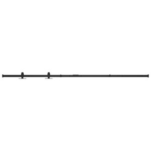 vidaXL bīdāmo skapja durvju komplekts, oglekļa tērauds, 183 cm