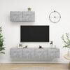 vidaXL TV plaukti, 3 gab., betona pelēki, inženierijas koks