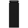 vidaXL Konsoles galds Melns ozolkoks 80 x 30 x 80 cm Inženierijas koks