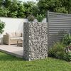 vidaXL Gabions pacelta gulta Sudraba 90 x 50 x 150 cm Cinkots tērauds