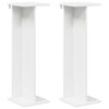 vidaXL Augu statīvs 2 pcs Balts 25 x 25,5 x 80,5 cm Inženierijas koks