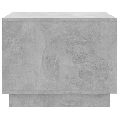 vidaXL kafijas galdiņš, betona pelēks, 55x55x43 cm, skaidu plāksne