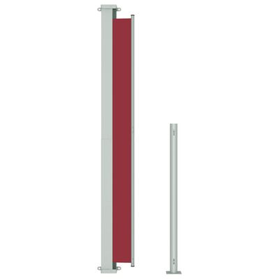 vidaXL izvelkama sānu markīze, sarkana, 180x300 cm