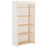 vidaXL skapis, 79x40x170 cm, balts audums
