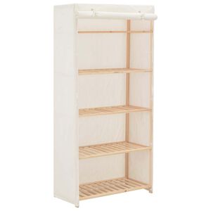 vidaXL skapis, 79x40x170 cm, balts audums