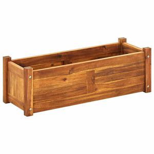 vidaXL augstā puķu kaste, akācijas koks, 76x27,6x25 cm