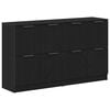 vidaXL Puse 2 pcs Melns ozolkoks 60 x 30 x 70 cm Inženierijas koks