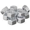 vidaXL Se&scaron;stūra kastaņu uzgriežņi 3913 pcs Sudraba Metāls