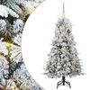 vidaXL Mākslīgā Saliekamā Ziemassvētku Egle Balts 150 cm PE un PVC