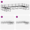 vidaXL Āra dīvānu komplekts 10 pcs Dabiska Cietā akācijas koks