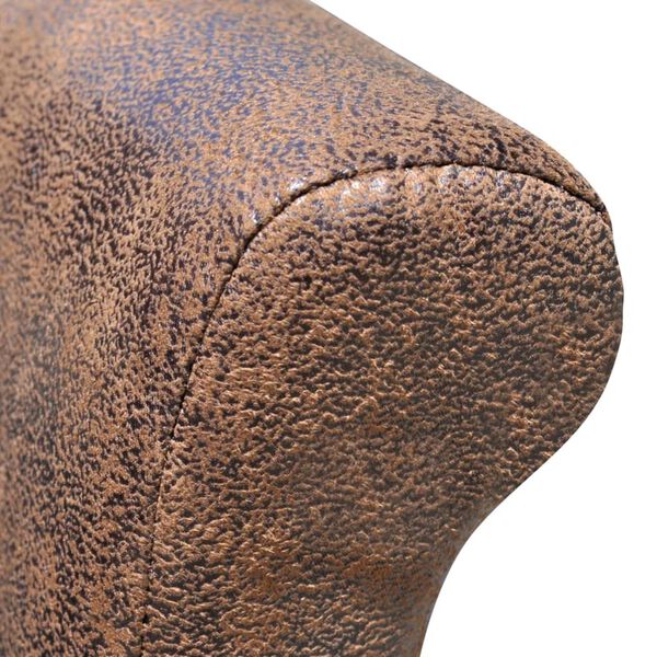 vidaXL virtuves krēsli, 6 gab., brūna mākslīgā āda