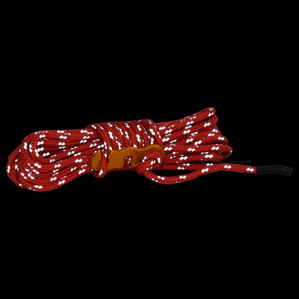 vidaXL telts virve ar savilcējiem, atstarojoša, 8 gab., 4 m, 4 mm