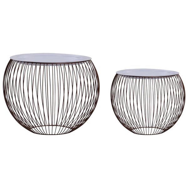 vidaXL kafijas galdiņi, 2 gab., zelta krāsā